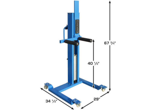 tire lift dimensions