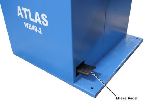 wheel balancer brake pedal